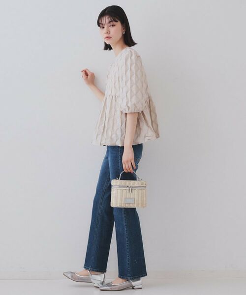 OPAQUE.CLIP / オペーク ドット クリップ ショルダーバッグ | 【2WAY】ラタンバニティショルダーバッグ | 詳細5