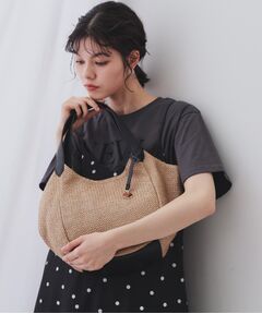 OPAQUE.CLIP / オペーク ドット クリップ トートバッグ | 雑材合皮コンビマチ付きトートバッグ