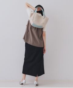 OPAQUE.CLIP / オペーク ドット クリップ トートバッグ | 雑材合皮コンビマチ付きトートバッグ