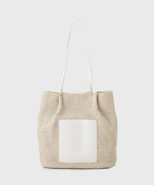 OPAQUE.CLIP / オペーク ドット クリップ トートバッグ | フロントベルトデザイン雑材合皮コンビトートバッグ | 詳細11