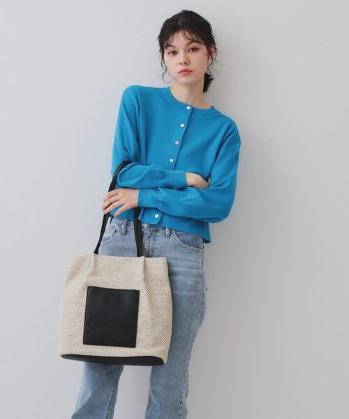 OPAQUE.CLIP / オペーク ドット クリップ トートバッグ | フロントベルトデザイン雑材合皮コンビトートバッグ | 詳細2