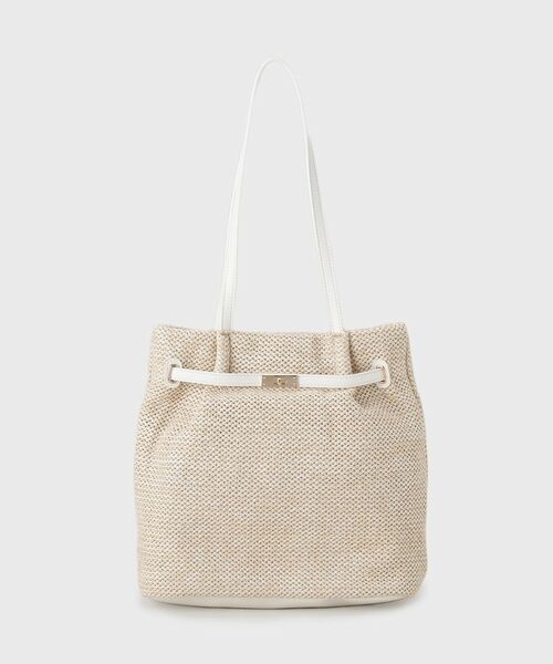 OPAQUE.CLIP / オペーク ドット クリップ トートバッグ | フロントベルトデザイン雑材合皮コンビトートバッグ | 詳細9