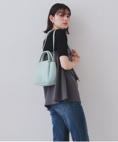 OPAQUE.CLIP / オペーク ドット クリップ ショルダーバッグ | 【2WAY】シュリンク合皮ラウンドミニショルダーバッグ