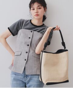 OPAQUE.CLIP / オペーク ドット クリップ ショルダーバッグ | 合皮コンビデザインバイカラーワンショルダーバッグ