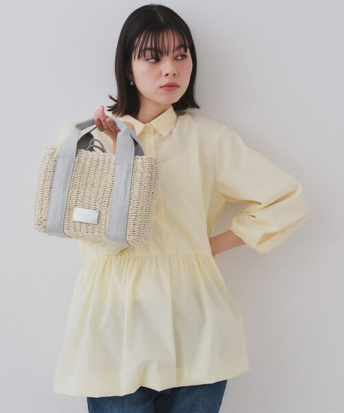 OPAQUE.CLIP / オペーク ドット クリップ ショルダーバッグ | 【2WAY】スクエアミドルペーパーかごバッグ | 詳細1