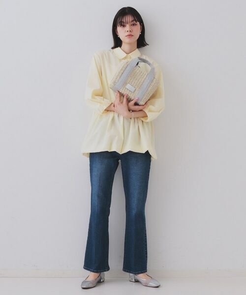 OPAQUE.CLIP / オペーク ドット クリップ ショルダーバッグ | 【2WAY】スクエアミドルペーパーかごバッグ | 詳細2