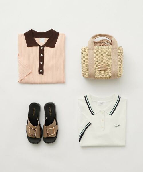 OPAQUE.CLIP / オペーク ドット クリップ ショルダーバッグ | 【2WAY】スクエアミドルペーパーかごバッグ | 詳細21