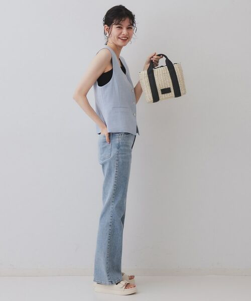 OPAQUE.CLIP / オペーク ドット クリップ ショルダーバッグ | 【2WAY】スクエアミドルペーパーかごバッグ | 詳細4