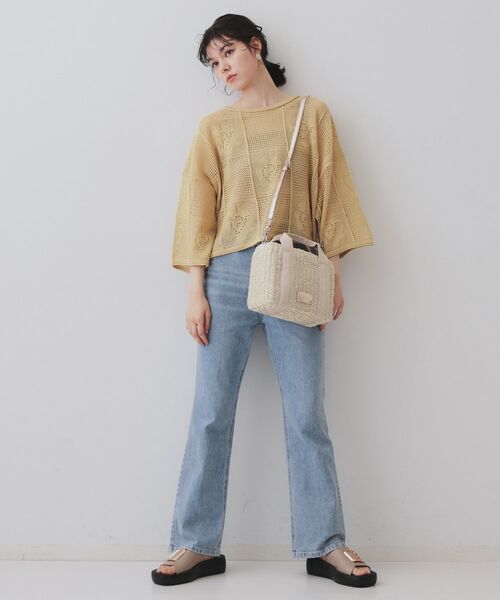 OPAQUE.CLIP / オペーク ドット クリップ ショルダーバッグ | 【2WAY】スクエアミドルペーパーかごバッグ | 詳細8