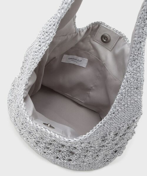 OPAQUE.CLIP / オペーク ドット クリップ ショルダーバッグ | カギ針ラメワンショルダーバッグ | 詳細13