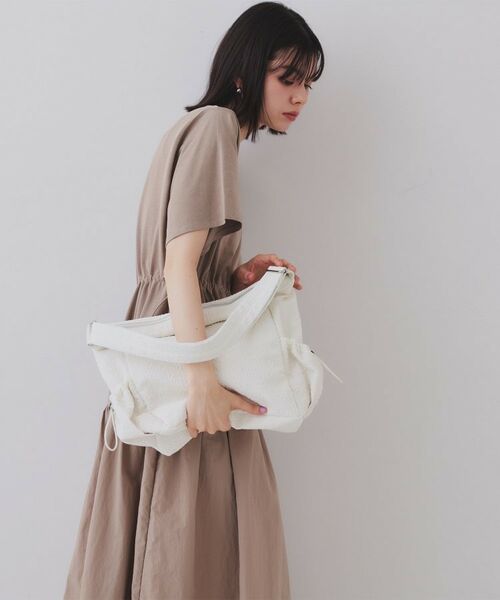 OPAQUE.CLIP / オペーク ドット クリップ ショルダーバッグ | 【2WAY／A4サイズ対応】ふくれジャカードショルダーバッグ | 詳細5