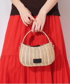 OPAQUE.CLIP / オペーク ドット クリップ ショルダーバッグ | 【2WAY】ラタンワンハンドルミニショルダーバッグ