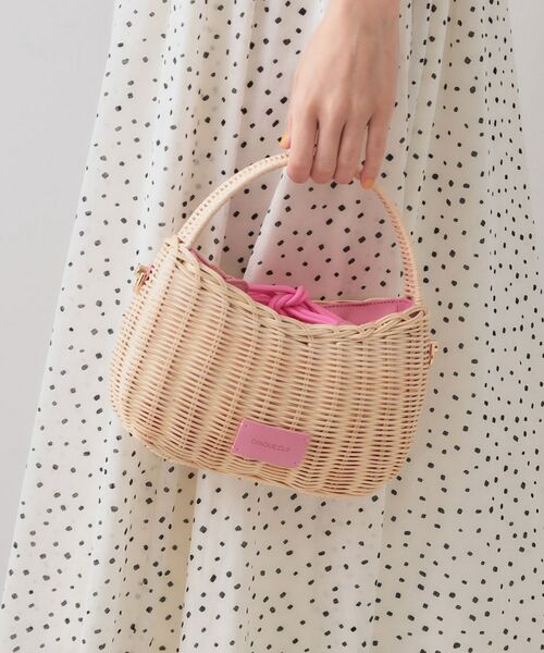 OPAQUE.CLIP / オペーク ドット クリップ ショルダーバッグ | 【2WAY】ラタンワンハンドルミニショルダーバッグ | 詳細3