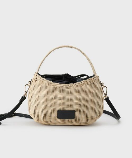 OPAQUE.CLIP / オペーク ドット クリップ ショルダーバッグ | 【2WAY】ラタンワンハンドルミニショルダーバッグ | 詳細6