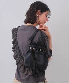 OPAQUE.CLIP / オペーク ドット クリップ ショルダーバッグ | タッセル巾着デザインミニショルダーバッグ