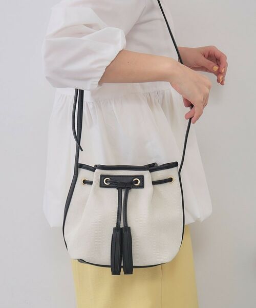 OPAQUE. CLIP/オペーク ドット クリップ タッセル巾着デザインミニショルダーバッグ ブラック(519) 00 OPAQUE. CLIP/オペーク ドット クリップ タッセル巾着デザインミニショルダーバッグ ブラック(519) 00