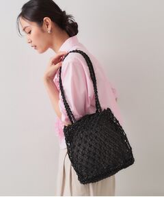 OPAQUE.CLIP / オペーク ドット クリップ ショルダーバッグ | 巾着付きマクラメショルダーバッグ