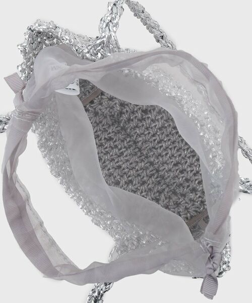 OPAQUE.CLIP / オペーク ドット クリップ ショルダーバッグ | 巾着付きマクラメショルダーバッグ | 詳細10