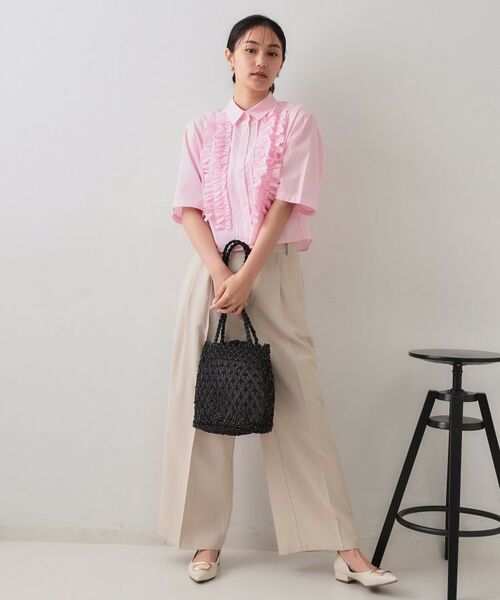 OPAQUE.CLIP / オペーク ドット クリップ ショルダーバッグ | 巾着付きマクラメショルダーバッグ | 詳細2