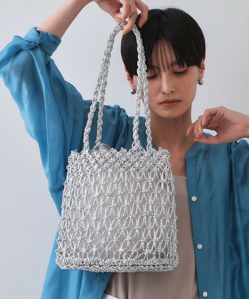 OPAQUE.CLIP / オペーク ドット クリップ ショルダーバッグ | 巾着付きマクラメショルダーバッグ | 詳細3