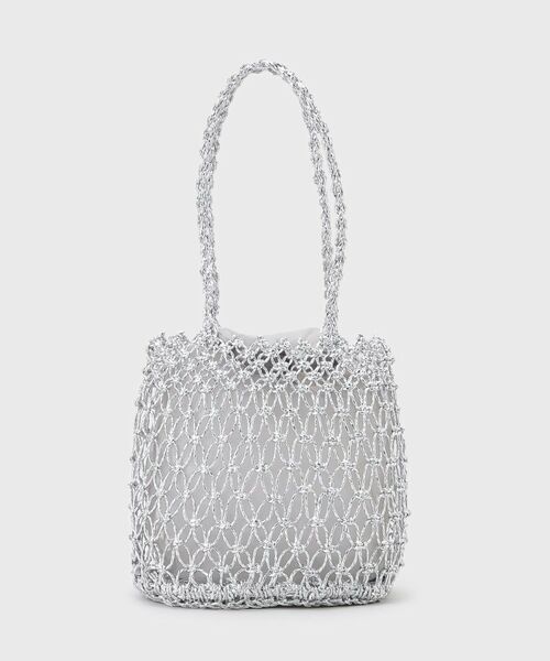 OPAQUE.CLIP / オペーク ドット クリップ ショルダーバッグ | 巾着付きマクラメショルダーバッグ | 詳細8