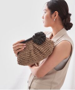 OPAQUE.CLIP / オペーク ドット クリップ ショルダーバッグ | 【3WAY】フラワークリップ付きがま口ペーパーショルダーバッグ