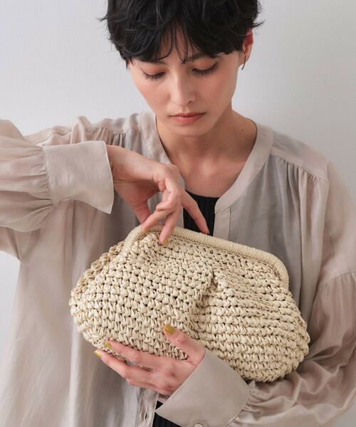 OPAQUE.CLIP / オペーク ドット クリップ ショルダーバッグ | 【3WAY】フラワークリップ付きがま口ペーパーショルダーバッグ | 詳細3