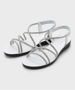 OPAQUE.CLIP / オペーク ドット クリップ サンダル | ラインストーンストラップサンダル