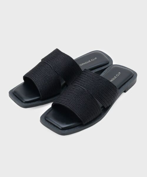 OPAQUE. CLIP/オペーク ドット クリップ メタルコードミュールサンダル ブラック(019) 03(24.0~24.5cm) OPAQUE. CLIP/オペーク ドット クリップ メタルコードミュールサンダル ブラック(019) 03(24.0~24.5cm)