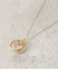 OPAQUE.CLIP / オペーク ドット クリップ ネックレス・ペンダント・チョーカー | カラーエポ×メタル リングネックレス