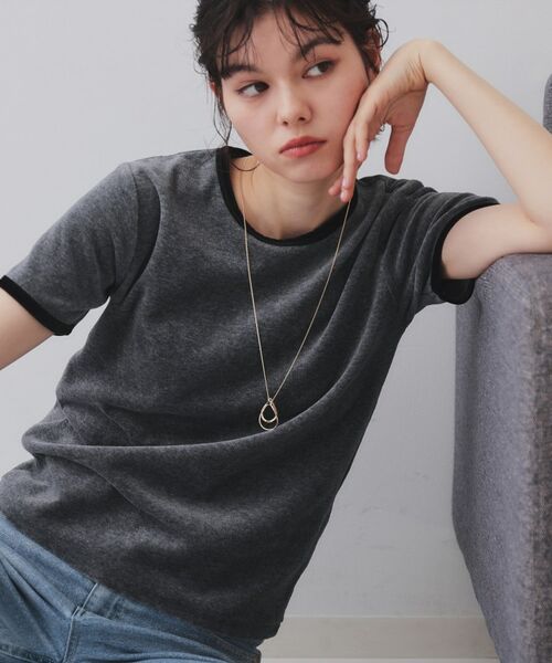 OPAQUE.CLIP / オペーク ドット クリップ ネックレス・ペンダント・チョーカー | 変型メタルリング×ビジューリングネックレス | 詳細5