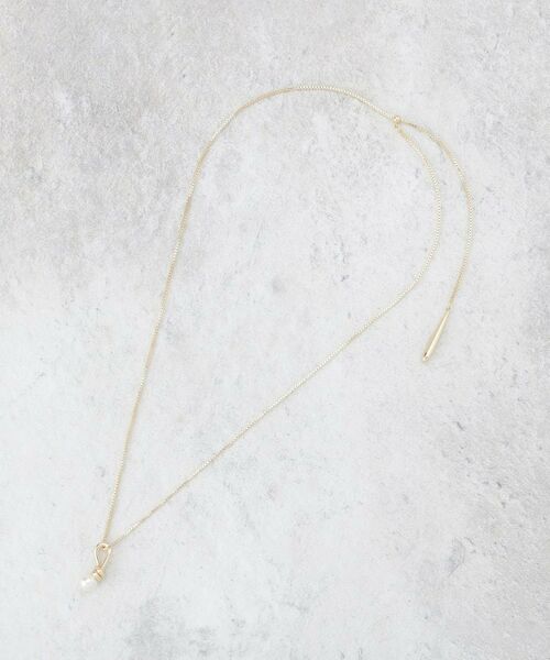 OPAQUE.CLIP / オペーク ドット クリップ ネックレス・ペンダント・チョーカー | 前後2WAY  フェイクパールノットデザインネックレス | 詳細2