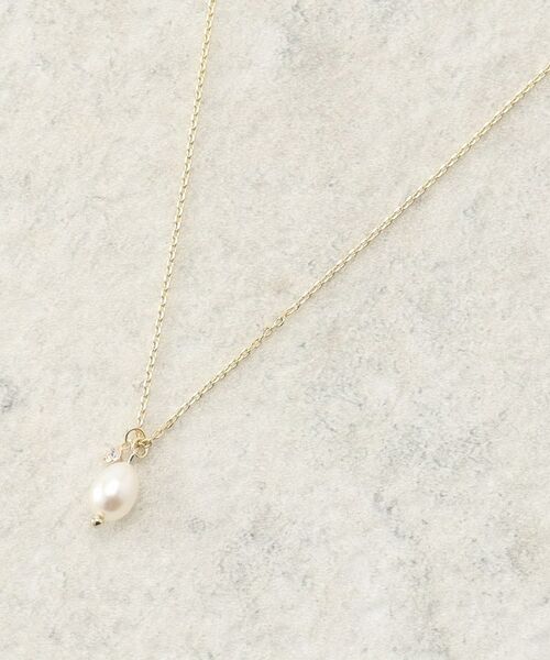 OPAQUE.CLIP / オペーク ドット クリップ ネックレス・ペンダント・チョーカー | 淡水×ビジューショートネックレス | 詳細1