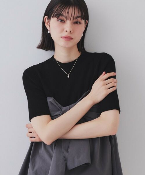 OPAQUE.CLIP / オペーク ドット クリップ ネックレス・ペンダント・チョーカー | 淡水×ビジューショートネックレス | 詳細5