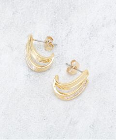 OPAQUE.CLIP / オペーク ドット クリップ ピアス・イヤリング | 変型リングキラキラビジューピアス