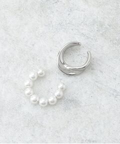 OPAQUE.CLIP / オペーク ドット クリップ ピアス・イヤリング | フェイクパール メタル セットイヤーカフ