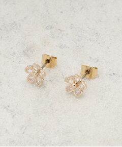 OPAQUE.CLIP / オペーク ドット クリップ ピアス・イヤリング | フラワーモチーフメタルミニピアス