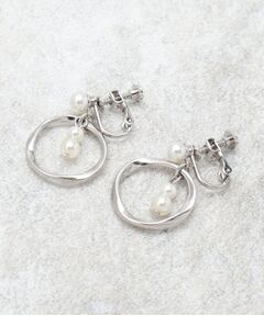 OPAQUE.CLIP / オペーク ドット クリップ ピアス・イヤリング | フェイクパール×リングメタル イヤリング