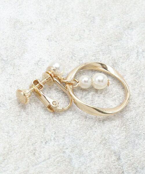 OPAQUE.CLIP / オペーク ドット クリップ ピアス・イヤリング | フェイクパール×リングメタル イヤリング | 詳細3