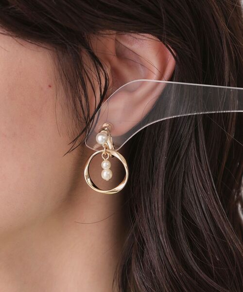 OPAQUE.CLIP / オペーク ドット クリップ ピアス・イヤリング | フェイクパール×リングメタル イヤリング | 詳細4