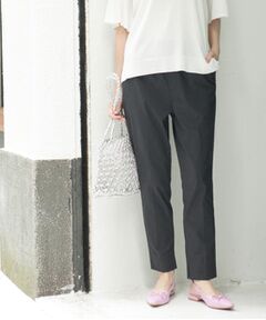 OPAQUE.CLIP / オペーク ドット クリップ ショート・ハーフ・半端丈パンツ | 麻混ハイストレッチイージースティックパンツ【洗濯機洗い可】