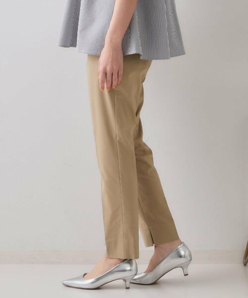 OPAQUE.CLIP / オペーク ドット クリップ ショート・ハーフ・半端丈パンツ | 麻混ハイストレッチイージースティックパンツ【洗濯機洗い可】 | 詳細12