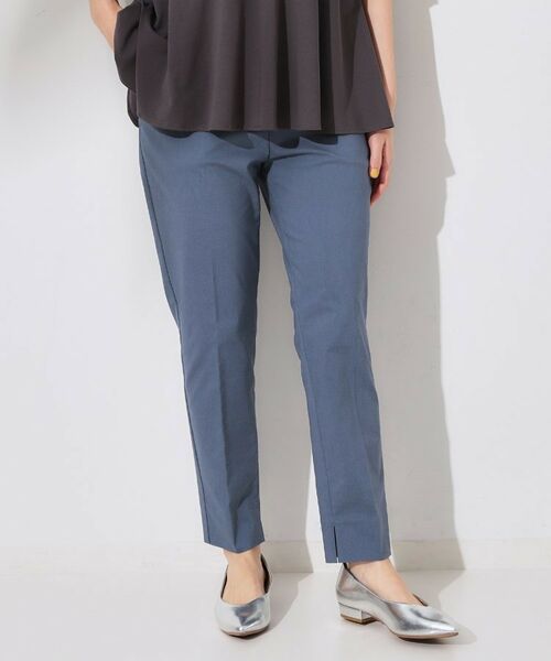 OPAQUE.CLIP / オペーク ドット クリップ ショート・ハーフ・半端丈パンツ | 麻混ハイストレッチイージースティックパンツ【洗濯機洗い可】 | 詳細16