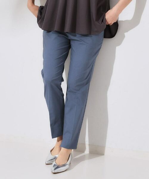 OPAQUE.CLIP / オペーク ドット クリップ ショート・ハーフ・半端丈パンツ | 麻混ハイストレッチイージースティックパンツ【洗濯機洗い可】 | 詳細17