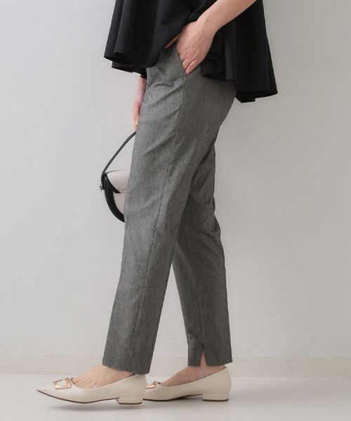 OPAQUE.CLIP / オペーク ドット クリップ ショート・ハーフ・半端丈パンツ | 麻混ハイストレッチイージースティックパンツ【洗濯機洗い可】 | 詳細28