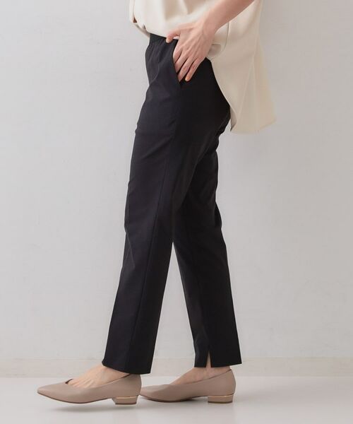 OPAQUE.CLIP / オペーク ドット クリップ ショート・ハーフ・半端丈パンツ | 麻混ハイストレッチイージースティックパンツ【洗濯機洗い可】 | 詳細7