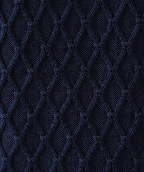 OPAQUE.CLIP / オペーク ドット クリップ ニット・セーター | 柄編みハーフスリーブニット【洗濯機洗い可】 | 詳細12