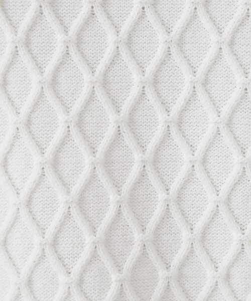 OPAQUE.CLIP / オペーク ドット クリップ ニット・セーター | 柄編みハーフスリーブニット【洗濯機洗い可】 | 詳細4