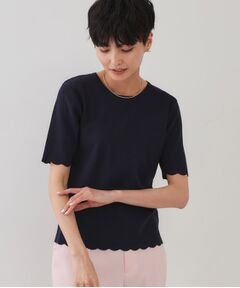 OPAQUE.CLIP / オペーク ドット クリップ ニット・セーター | 裾スカラップニット【洗濯機洗い可】