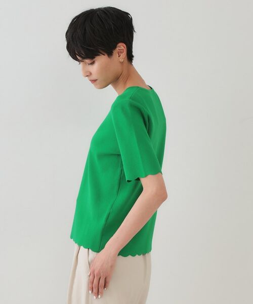 OPAQUE.CLIP / オペーク ドット クリップ ニット・セーター | 裾スカラップニット【洗濯機洗い可】 | 詳細14